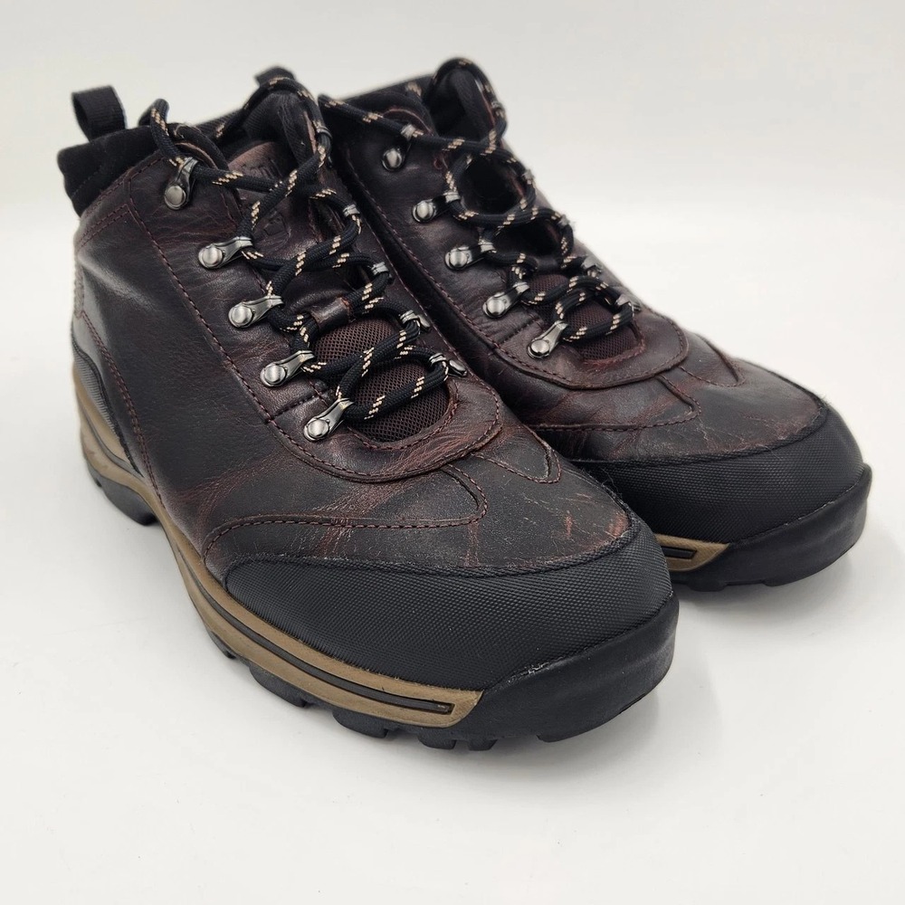 Timberland Backroad Brown Leather Hiking Boots Size 6 Youth Boys (22913)